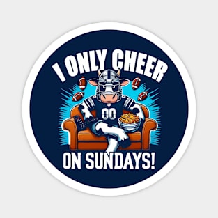 Funny Football Fan Tee - Dallas on Sundays Magnet